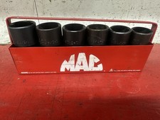 Mac Tools Usa 6-pc 12 6pt Drive Sae Universal Impact Socket Set 1-1 516