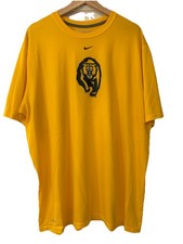 Nike Dri-Fit T-Shirt XXL Cal Berkeley Golden Bears Retro Logo Yellow w/Navy Bear