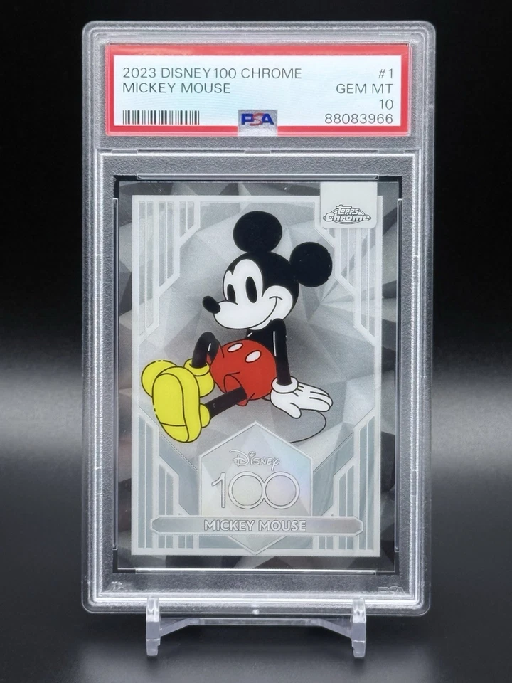 2023 Topps Disney 100 Chrome #1 Mickey Mouse PSA 10 GEM MINT ~READ~ - Image 2 of 4