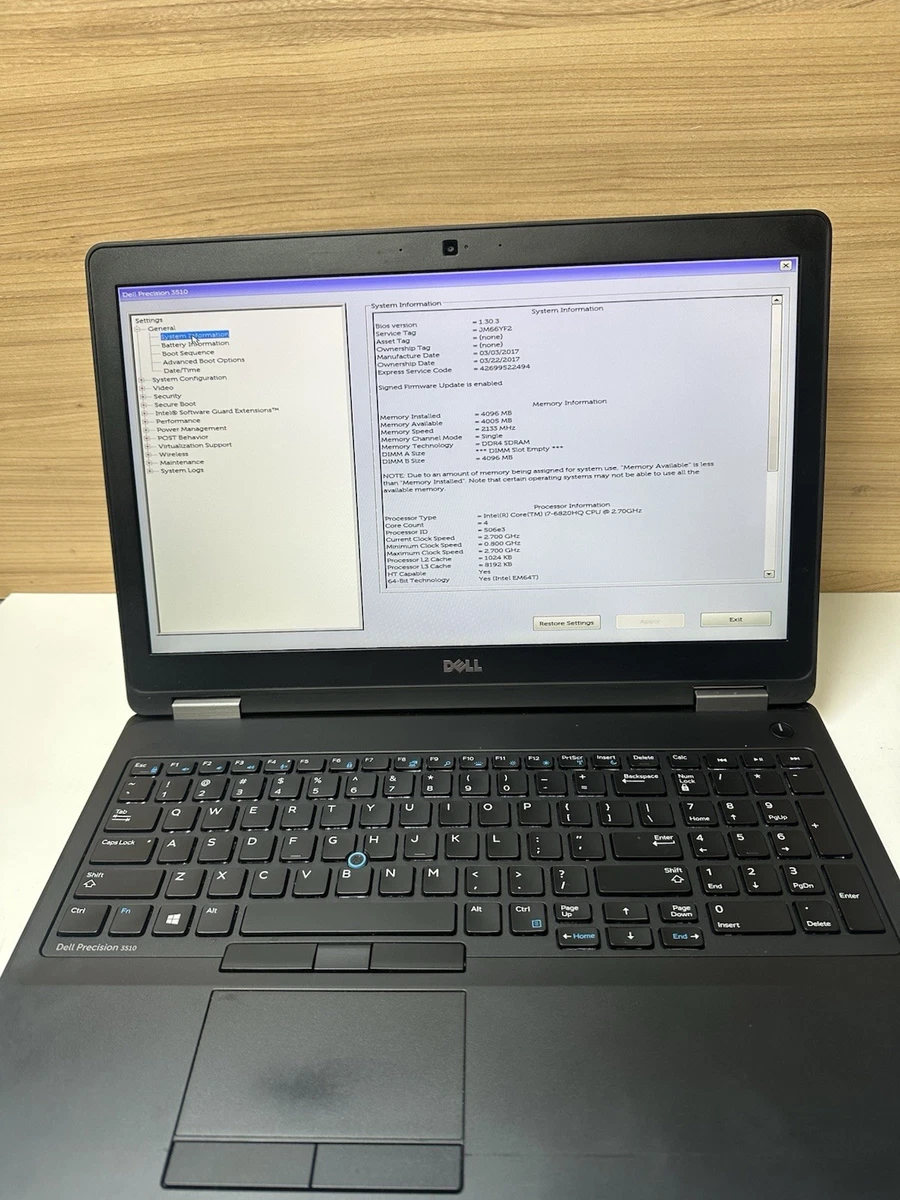 Dell Precision 3510 Workstation PC Laptops & Netbooks for Sale