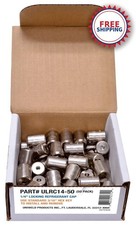 AC Refrigerant Locking Caps, 1/4in 50-Pack - Tamper-Proof, Anti-Theft FREE SHIP