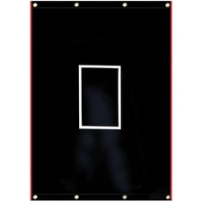 Batting Cage Backstop with Strike Zone Heavy Duty PVC Coated Oxford Fabric Vi...