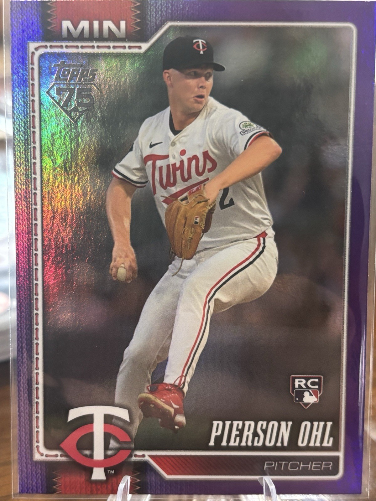 2026 Topps Series 1 Pierson Ohl Purple Rainbow Foil /250