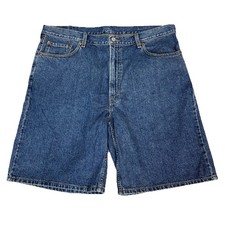 VTG Y2K Levis 550 Size 42 Relaxed Fit Mens Jean Shorts 11" Inseam Medium Denim