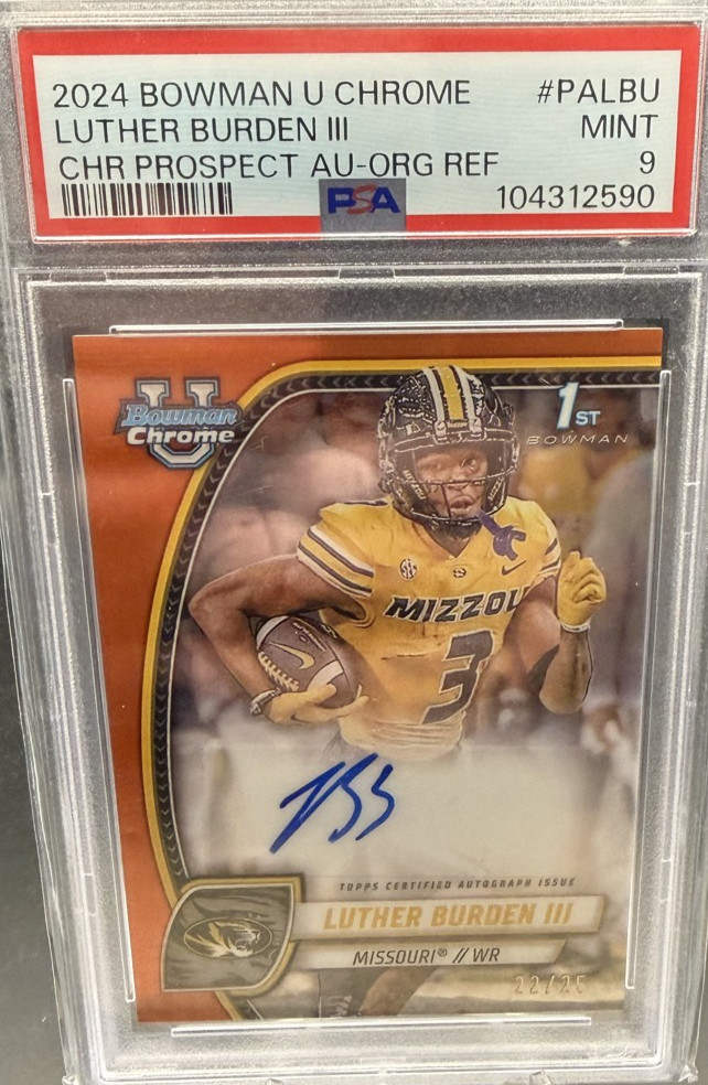 2024 Bowman University Chrome - Chrome Prospect Autographs Luther Burden /25