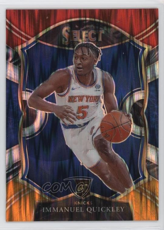 2020 Panini Select Concourse Red White Orange Flash Prizm Immanuel Quickley 1k9t
