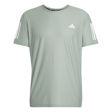 adidas Own The Run T-Shirt Mens Green Casual Tops JC9793