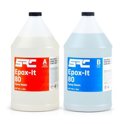 SPRESIN Epox-It 80 Clear Epoxy Resin Kit 2-Gal (1 Gal Part A + 1 Gal Part B) ...