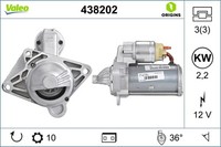 Anlasser Starter Valeo Origins - New O.E. Technologie 438202 FüR Renault Nissan