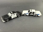 Vintage Mattel Hot Wheels 1983 CRACK-UPS State Police Lot WHITE & BLACK Cars