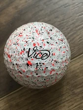 Vice 1 Drip Golf Ball Black Red Pro Soft Used