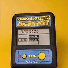 Vtg Radica Video Slot 5000 Handheld Electronic Game - Original Packaging
