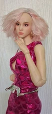 Urban Puff  Short Wig  For 4,5"heads Deva,Ficon,Popovy Dolls ,Tender Creation 