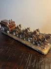 The Budweiser Clydesdales Cold Cast Bronze Masterpiece 2016 Nice Cond 12x4x3"