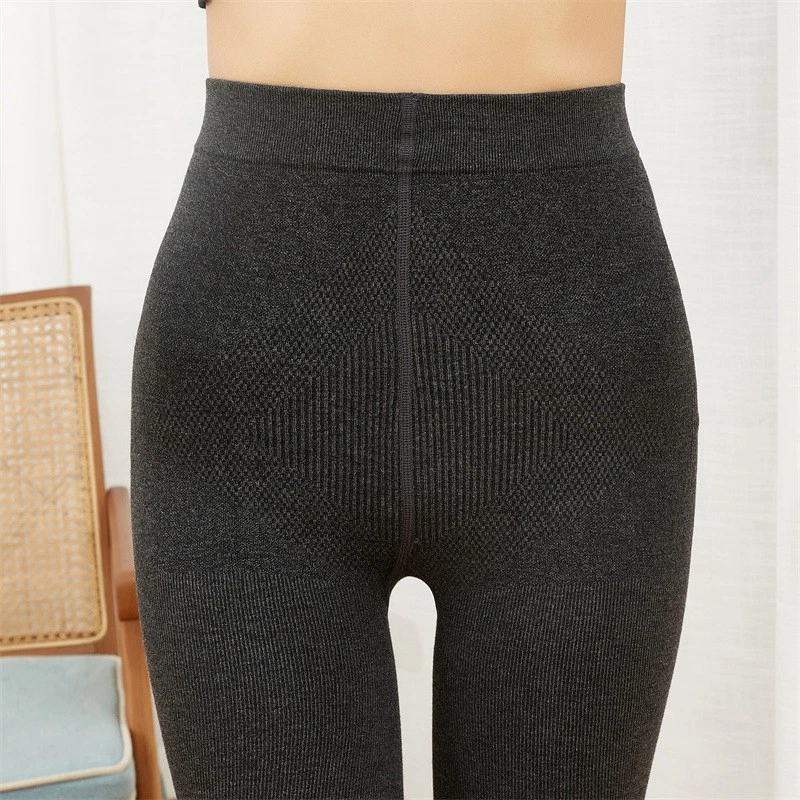 Women's Sweater Tights Black Warm Pantyhose Thick High Waist Body Shaping Opaque - Image 4 of 4