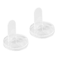 2x Transparent Doll Stand Practical Mini Doll Display Stand for Doll Display