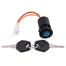 Black 2-Wire Push Button Ignition Key Switch for Children's Electric Car