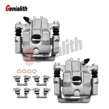 Pair REAR Brake Caliper w/ Bracket for Honda Pilot 2003-2008 Acura MDX 2001-2006