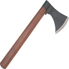 Throwing Tomahawk Axe Carbon Steel Blade Wood Handle Black 12.5 inches for Hu
