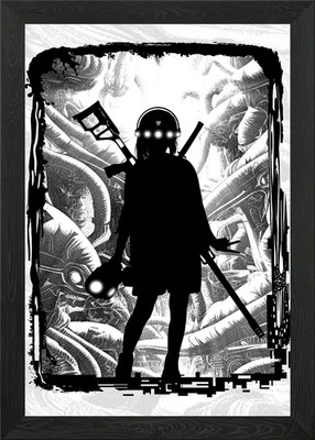 Monsters Control 4 gerahmte Wandbilder Poster Leinwanddruck Bild