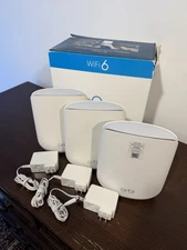NETGEAR - Orbi AX5400 Wi-Fi 6 Mesh 3 Piece System (One Router & Two Sattelites)