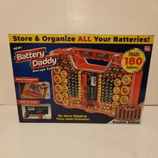 180 Battery Daddy Storage System Caddy Organizer with Case and Tester