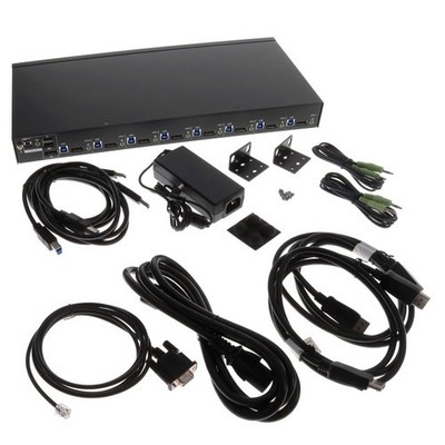 Tripp Lite 8 Port 1U  Rack Mount KVM Switch B024-DPU08