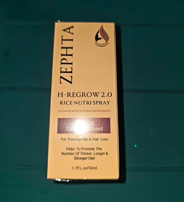 ZEPHTA H-REGROW 2.0 Rice Nutri Hair Growth Spray Biotin Caffeine 1.7oz
