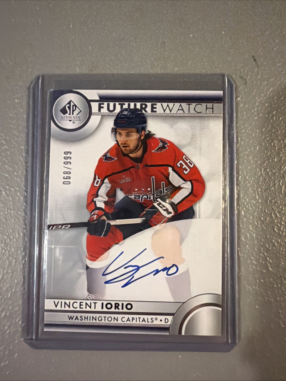 2023-24 SP Authentic Future Watch Auto Vincent Iorio /999 #132 Washington