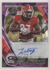2021 Panini Prizm Draft Picks Purple Ice 64/99 Tre' McKitty #DPA-TRE Auto no9