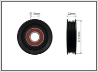 Caffaro 256-00 Spannrolle, Keilrippenriemen FüR Ford