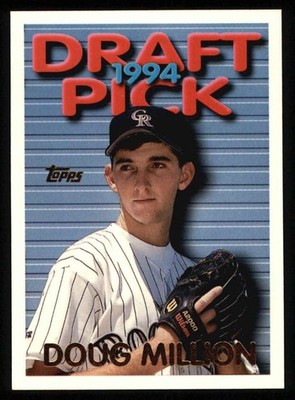 1995 Topps #286 Doug Million Draft Pick Rockies 8 - NM/MT