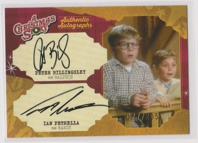 Cryptozoic A CHRISTMAS STORY Dual Autograph PETER BILLINGSLEY IAN PETRELLA #77