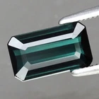 1.4ct Octagon 8.2x4.6mm VVS Natural Teal Blue Indicolite Tourmaline - Unheated