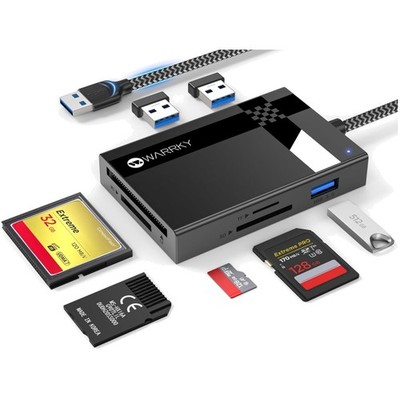 7-in-1 SD Card Reader USB 3.0, 5Gbps Transfer