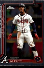 Ozzie Albies 2025 Topps Chrome #206 Braves MLB READ FREE SHIPPING AutographDen