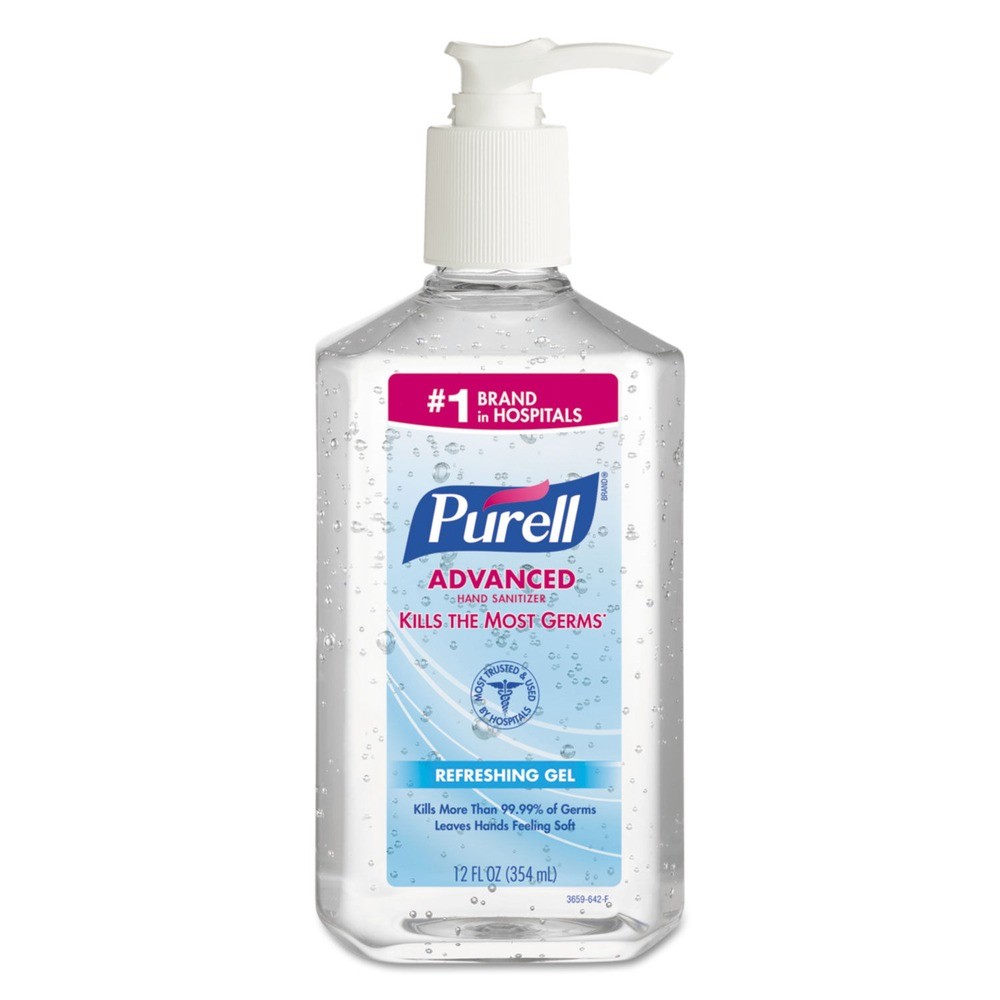 Purell 365912CT 12 унций Освежающее гелевое дезинфицирующее средство для рук Pump - Clean 12 шт Новое 12690₽
