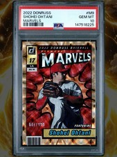 2022 Panini Donruss Marvels Shohei Ohtani Diamond #M-9 /999 PSA 10 Gem Mint