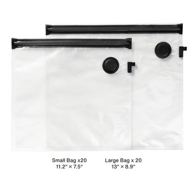 Typhur Sous Vide Station Vacuum Bag Bundle - 40 Bag Refill Kit - Bags Only