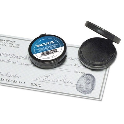 SICURIX Fingerprint Ink Pad, 1.5'' Diameter, Black, 2/Pack