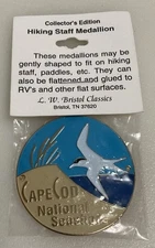 Cape Cod National Seashore Hiking Stick Staff Medallion Plaque