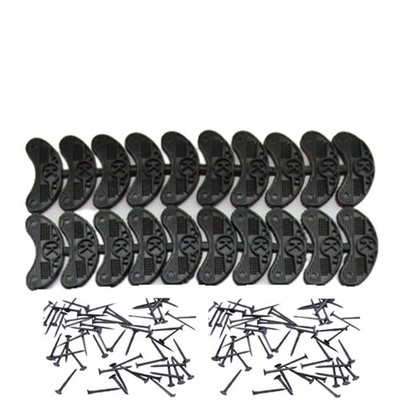 20 Pcs Rubber Shoes Heel Taps Tips Repair Pad Replacement for Boots