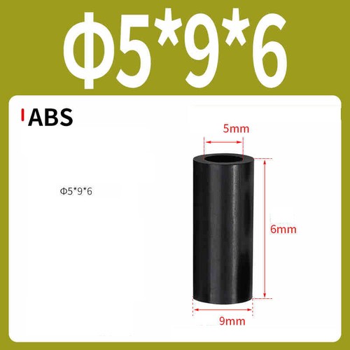 Kunststoff-Abstandshalter, Schwarz, Ø 3-12mm (M3-M12) für diverse Anwendungen - Picture 113 of 220