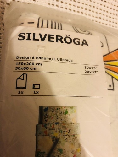 IKEA Silveroga, Design By S Edholm, White Music Pattern , Single Duvet Cover - Picture 4 of 10