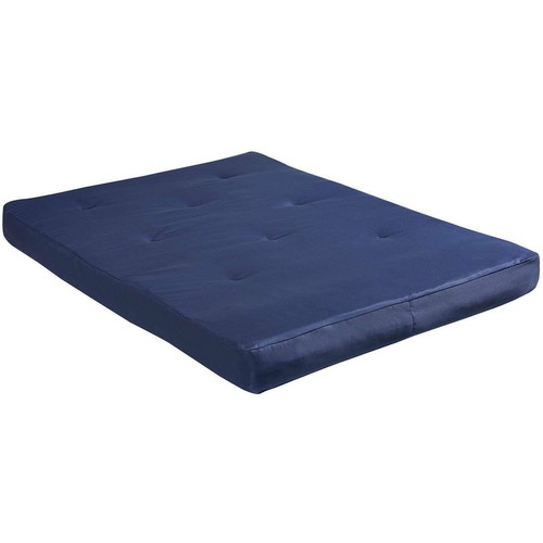 Navy Blue Mattress Full Size 8 Inch Tufted Futon Sleeper Bed Top Home