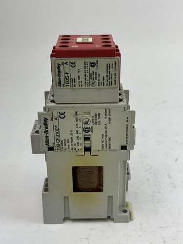ALLEN-BRADLEY - 700S-CF620DJC SER. A - SAFETY CONTACTOR W/ 24 VDC COIL - Picture 8 of 9