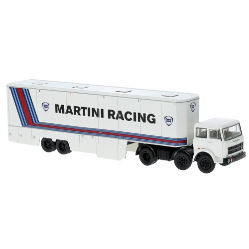 FIAT 691 T RENNTRANSPORT LANCIA MARTINI 1:87 Brekina Camion Die Cast Modellino - Foto 1 di 1