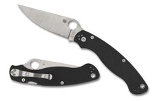 Spyderco Knives Military 2 Lockback C36GP2 S30V Stainless Black G10 C36GP2