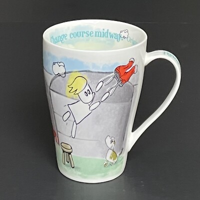 Paul Cardew Ceramic Mug Flying by the Seat of Your Pants Metaphorically Speaking