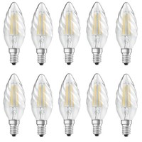 10X Osram Led Star Classic Bw 40 Kerze E14 4W = 40W Gedreht Eek:F (Spektrum A-G)